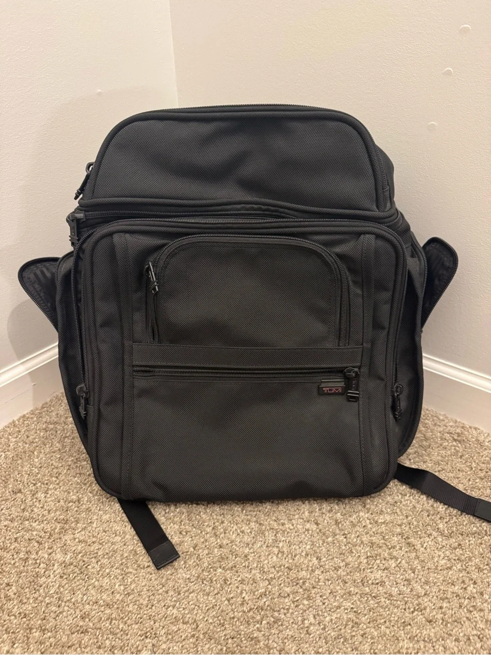New TUMI 2640D4 Ballistic Nylon Briefpack Backpack Black